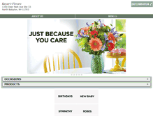 Tablet Screenshot of keysersflowers.com